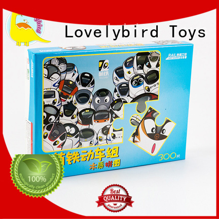 Lovelybird Toys simple wooden puzzles with poster for entertainment