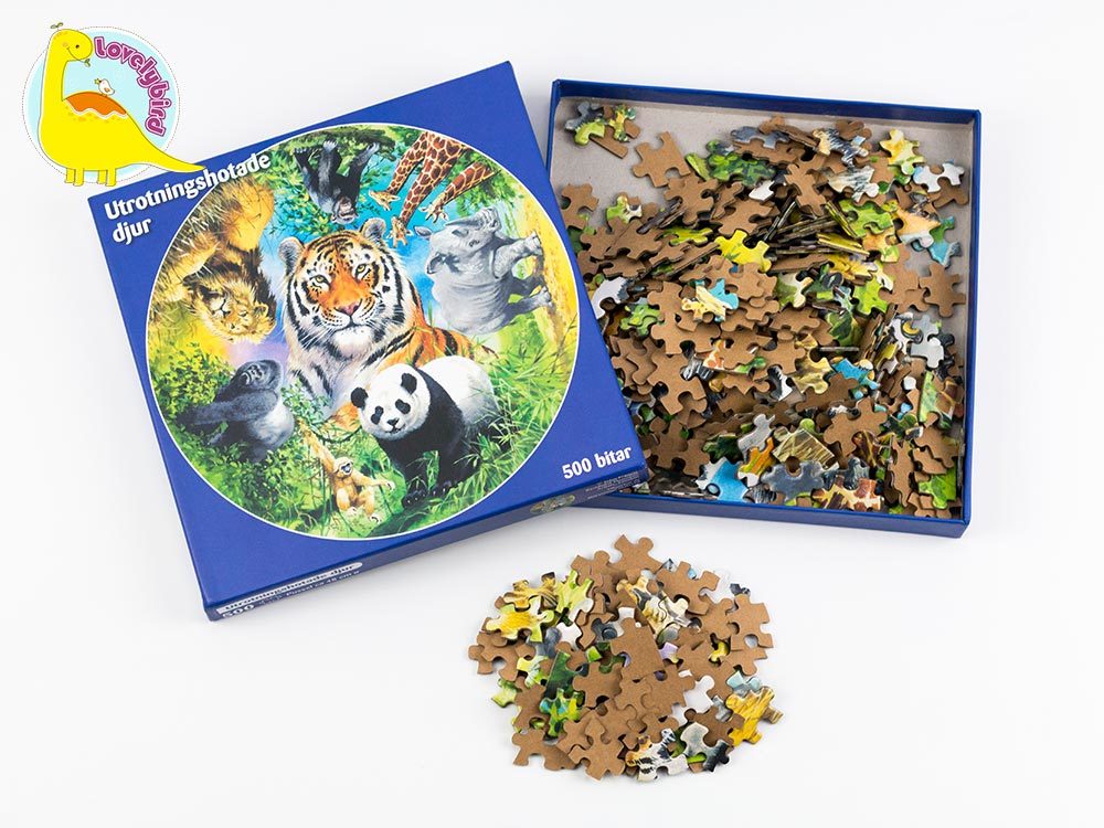 Lovelybird Toys popular 500 piece puzzles round for