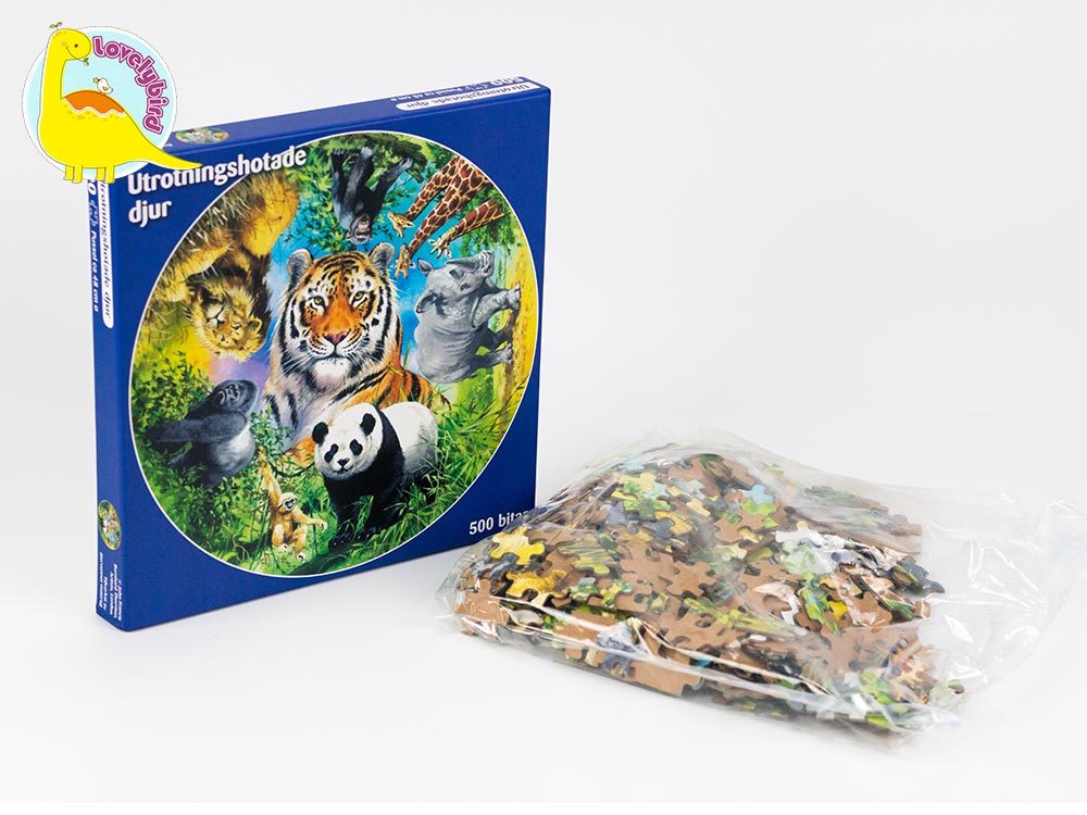 Lovelybird Toys embossing hardest jigsaw puzzle hot sale for kids