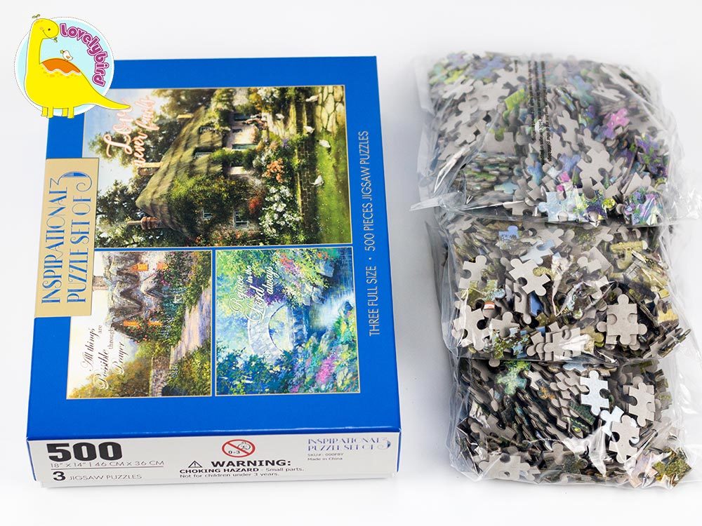 Lovelybird Toys 500 jigsaw puzzles supply for adult