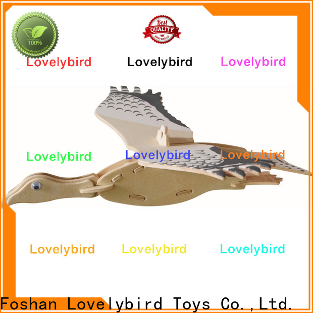 fast delivery 3d wooden animal puzzle supply for present