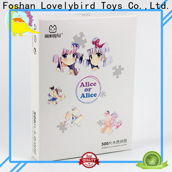 Lovelybird Toys custom wooden puzzles for kids with poster for entertainment