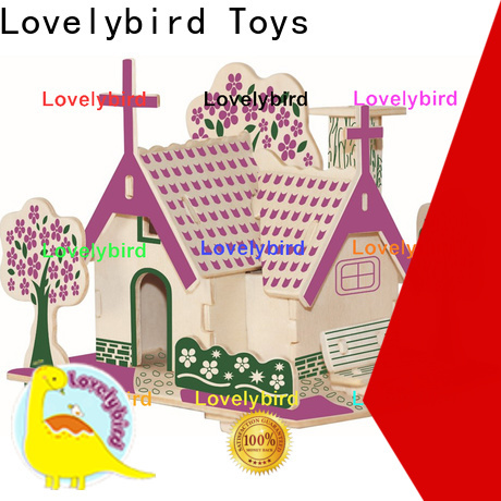 Lovelybird Toys 3d wooden house puzzles suppliers for sale