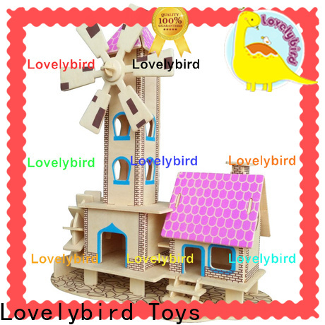 Lovelybird Toys top 3d wooden puzzle house factory for present