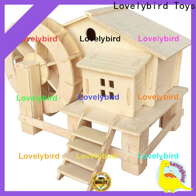Lovelybird Toys wholesale 3d wooden puzzle house supply for kids