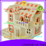 high-quality 3d wooden house puzzles supply for sale
