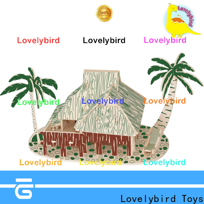 Lovelybird Toys 3d wooden puzzle house manufacturers for present
