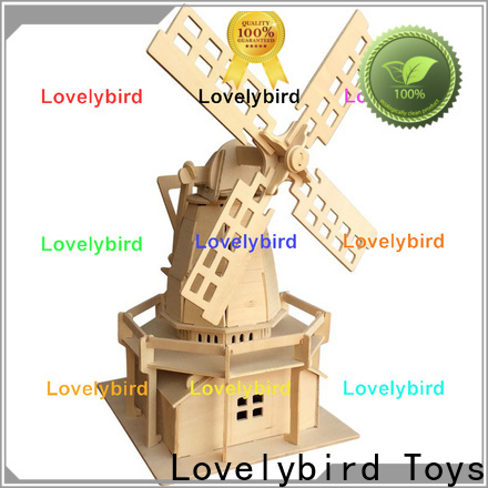 Lovelybird Toys 3d wooden house puzzles supply for business