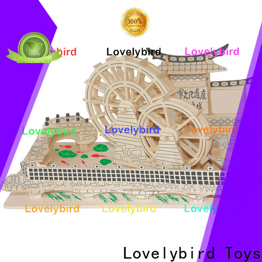 Lovelybird Toys 3d wooden puzzle house factory for business