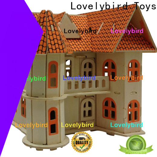 custom 3d wooden puzzle house manufacturers for sale