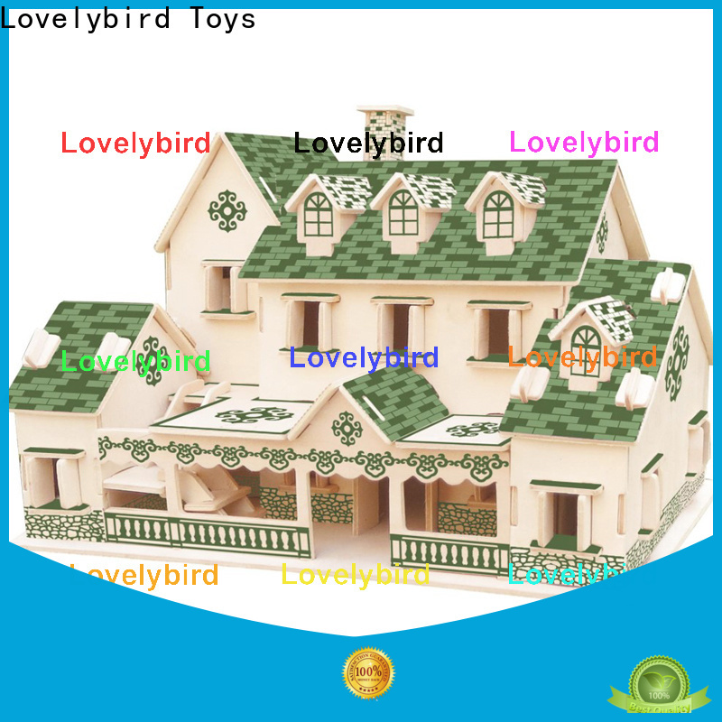 Lovelybird Toys 3d wooden puzzle house supply for sale