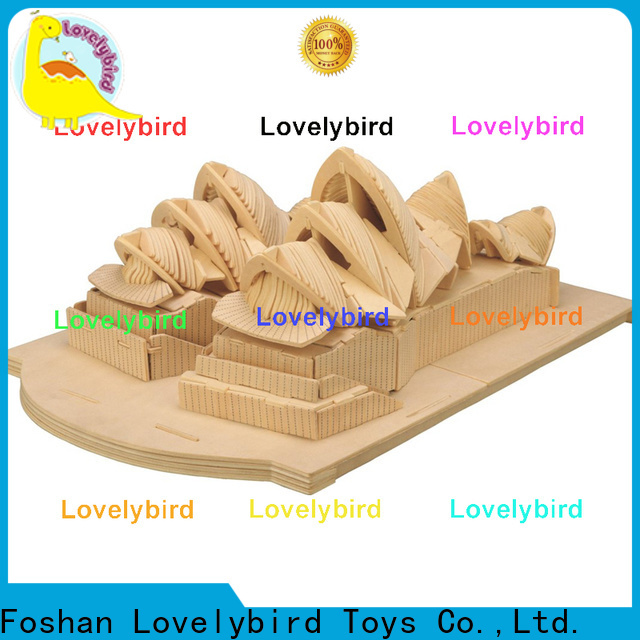 Lovelybird Toys 3d wooden puzzle house manufacturers for kids
