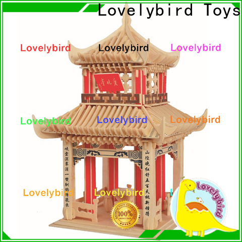 Lovelybird Toys interesting 3d wooden house puzzles factory for sale