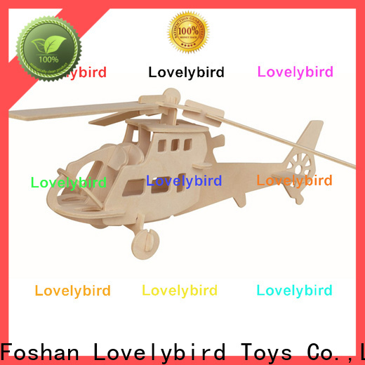 Lovelybird Toys new 3d airplane puzzle factory for kids