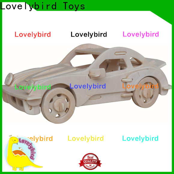 Lovelybird Toys 3d wooden puzzle car suppliers for entertainment