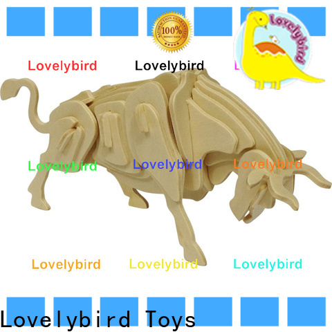 Lovelybird Toys wholesale 3d wooden puzzle animals supply for kids