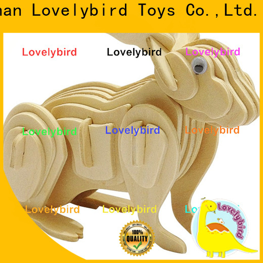 Lovelybird Toys fast delivery 3d wooden puzzle animals factory for present