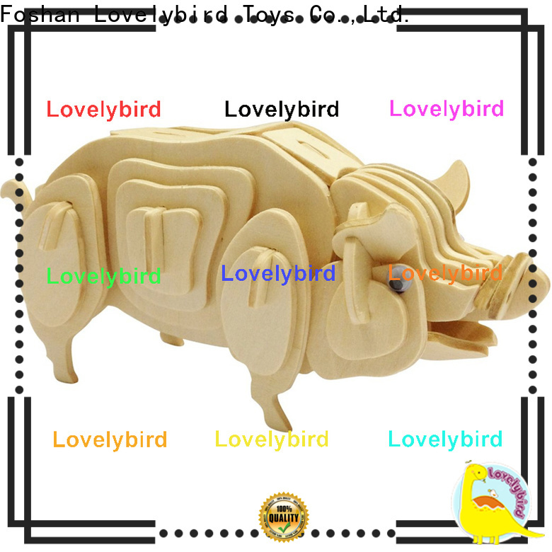 Lovelybird Toys beautiful 3d wooden animal puzzle company for kids