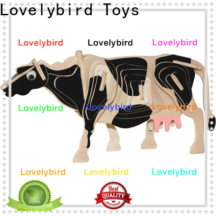 fast delivery wooden 3d animal puzzles supply for entertainment