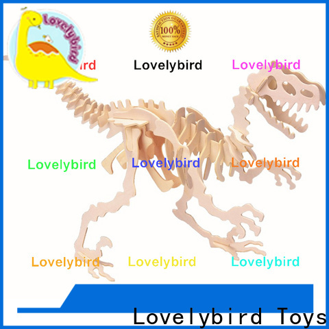 Lovelybird Toys fast delivery 3d wooden puzzle animals supply for sale