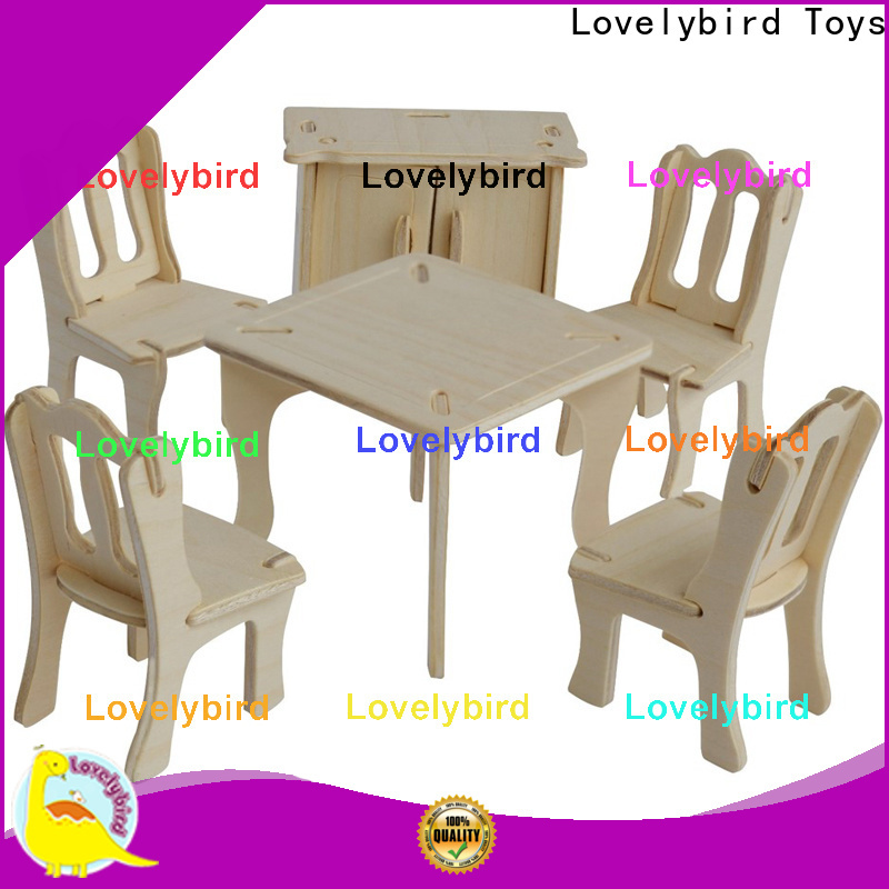 Lovelybird Toys 3d wooden puzzle dollhouse furniture company for business