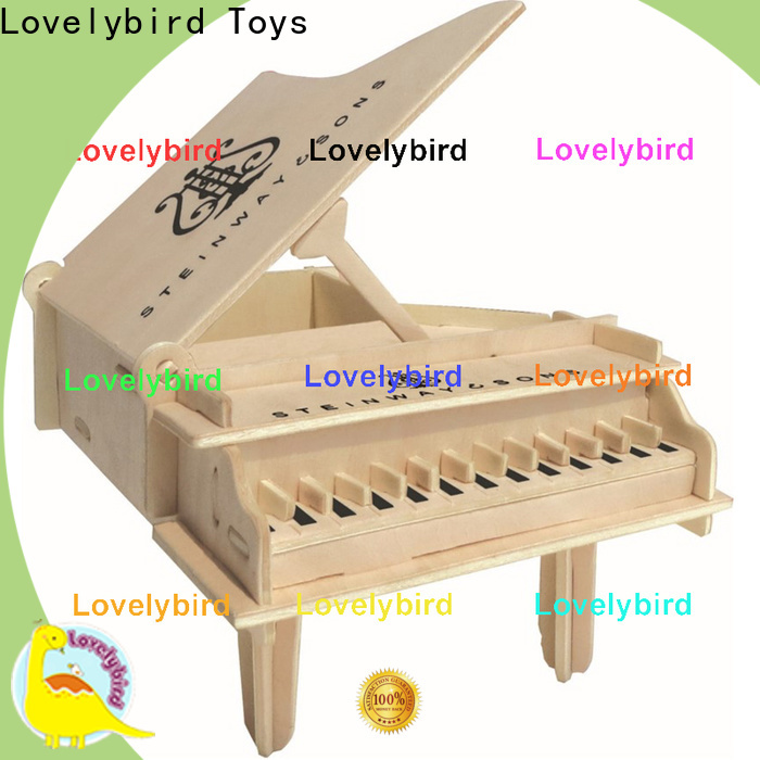 Lovelybird Toys high-quality 3d wooden puzzle dollhouse furniture supply for entertainment
