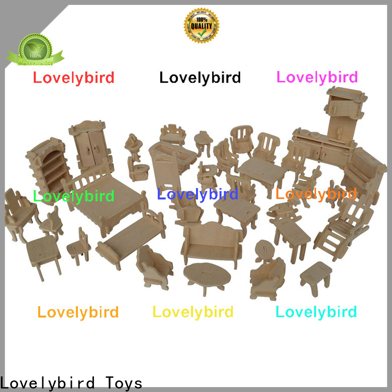 Lovelybird Toys latest 3d wooden puzzle dollhouse furniture company for sale