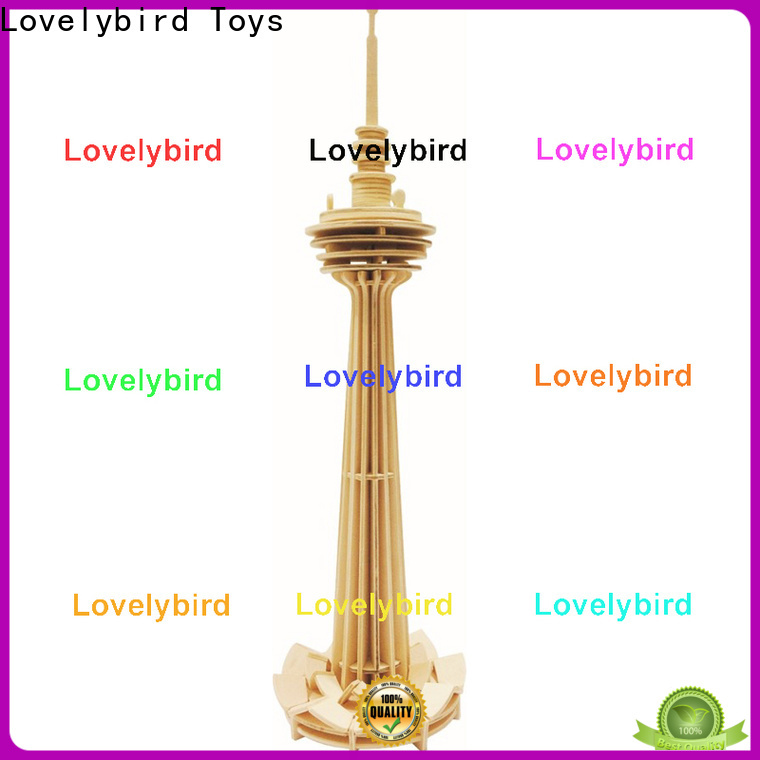 Lovelybird Toys best 3d wooden house puzzles supply for present