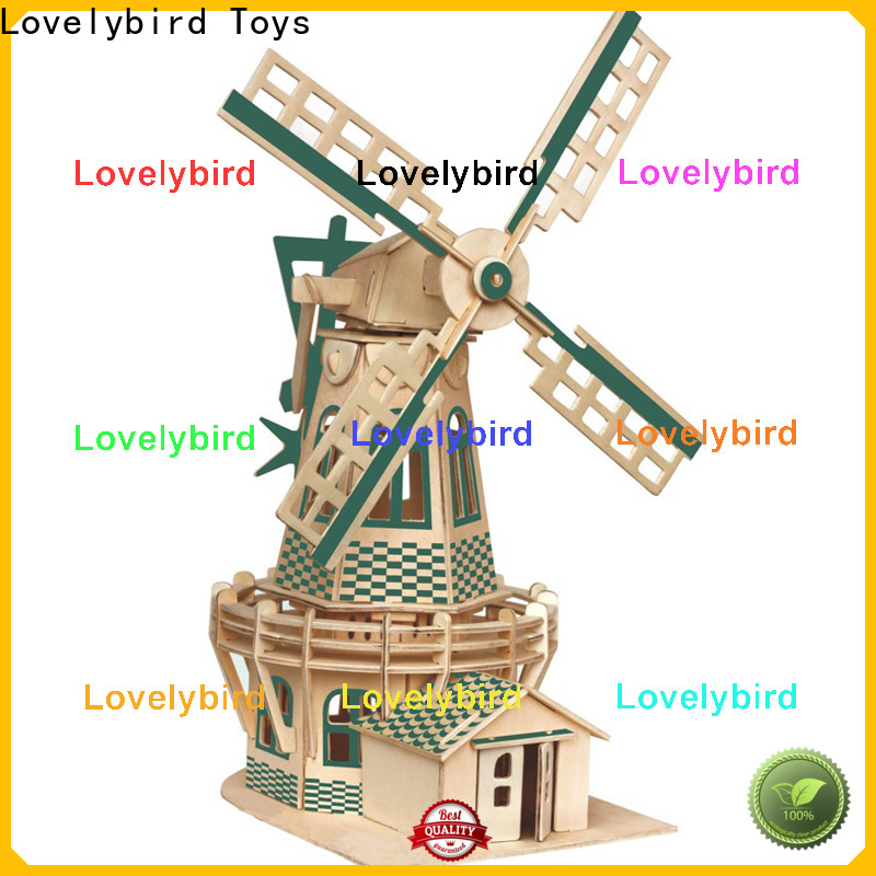 Lovelybird Toys top 3d wooden house puzzles factory for kids