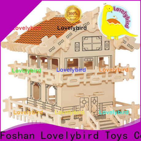Lovelybird Toys hot sale 3d wooden house puzzles company for sale