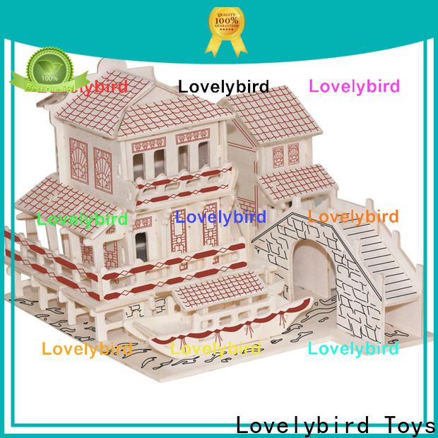 Lovelybird Toys 3d wooden house puzzles supply for adults