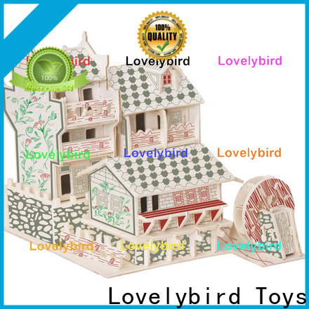 Lovelybird Toys 3d wooden puzzle house manufacturers for sale