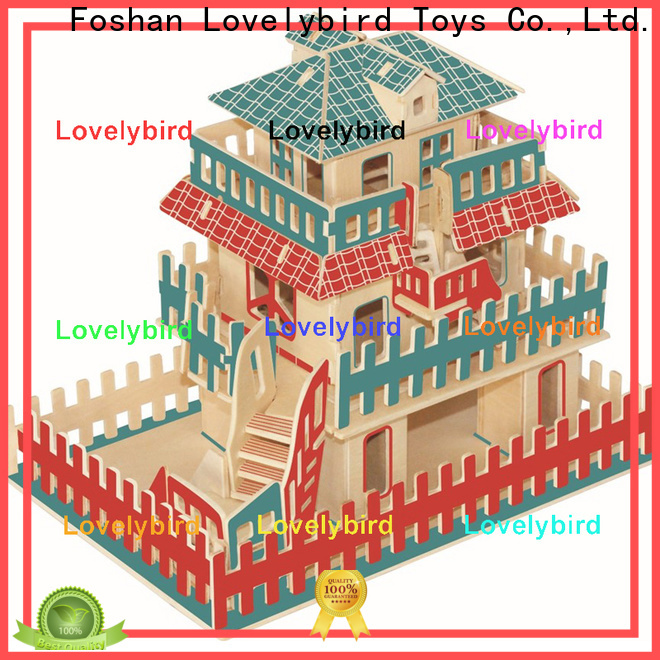 Lovelybird Toys new 3d wooden house puzzles suppliers for adults