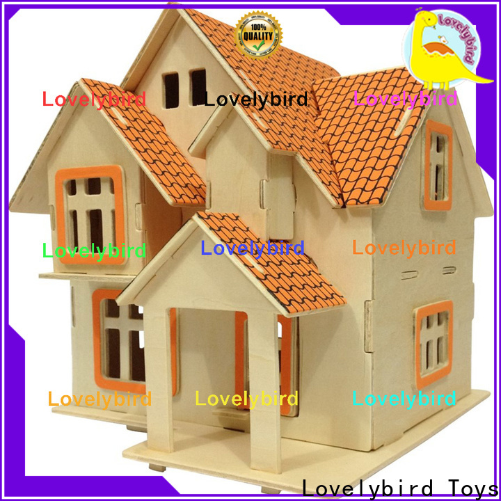 good selling 3d wooden puzzle house factory for business