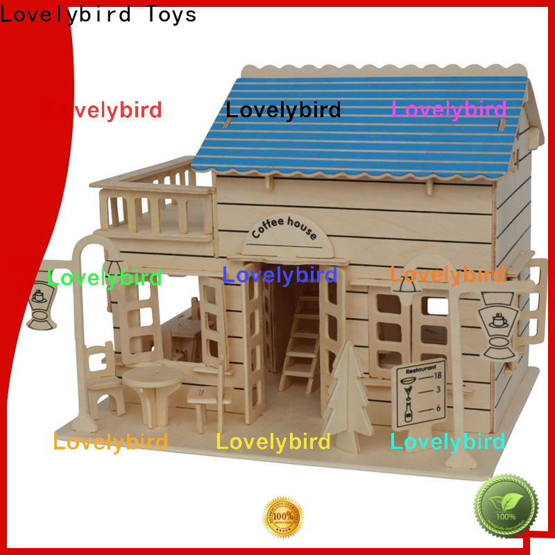 Lovelybird Toys 3d wooden house puzzles manufacturers for present
