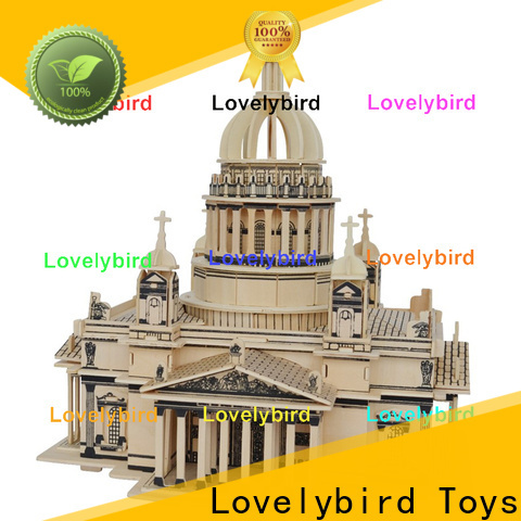 Lovelybird Toys latest 3d wooden house puzzles factory for kids