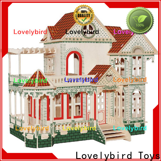 Lovelybird Toys good selling 3d wooden house puzzles supply for business
