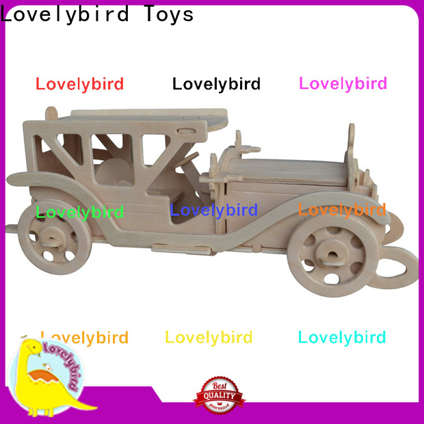 Lovelybird Toys wholesale 3d wooden car puzzle company for present