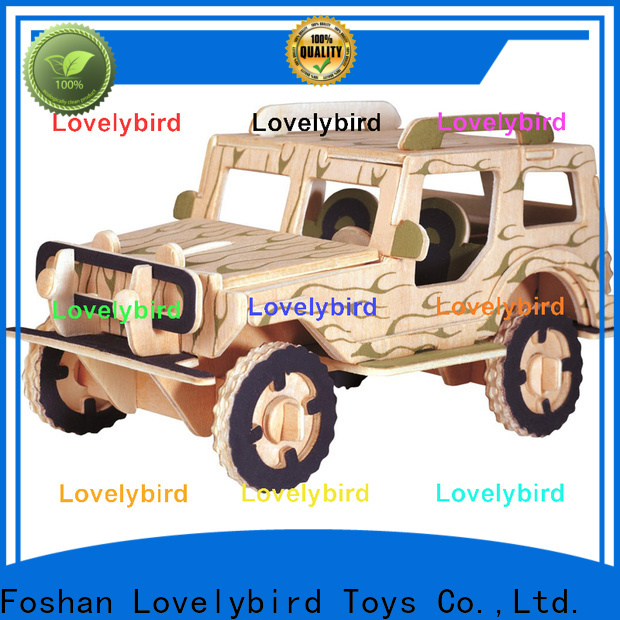 Lovelybird Toys 3d wooden car puzzle suppliers for present