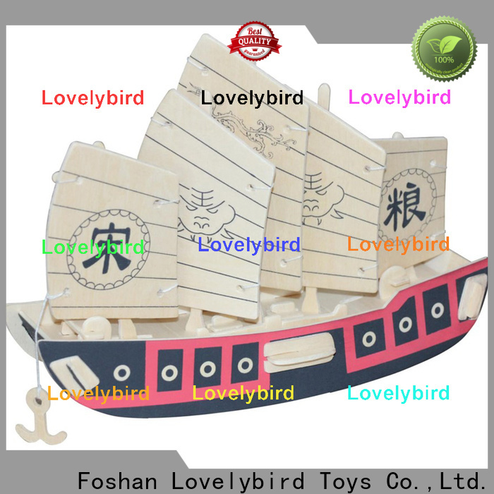 Lovelybird Toys 3d wooden puzzle ship suppliers for business