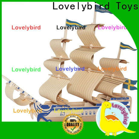 Lovelybird Toys 3d wooden puzzle car factory for sale