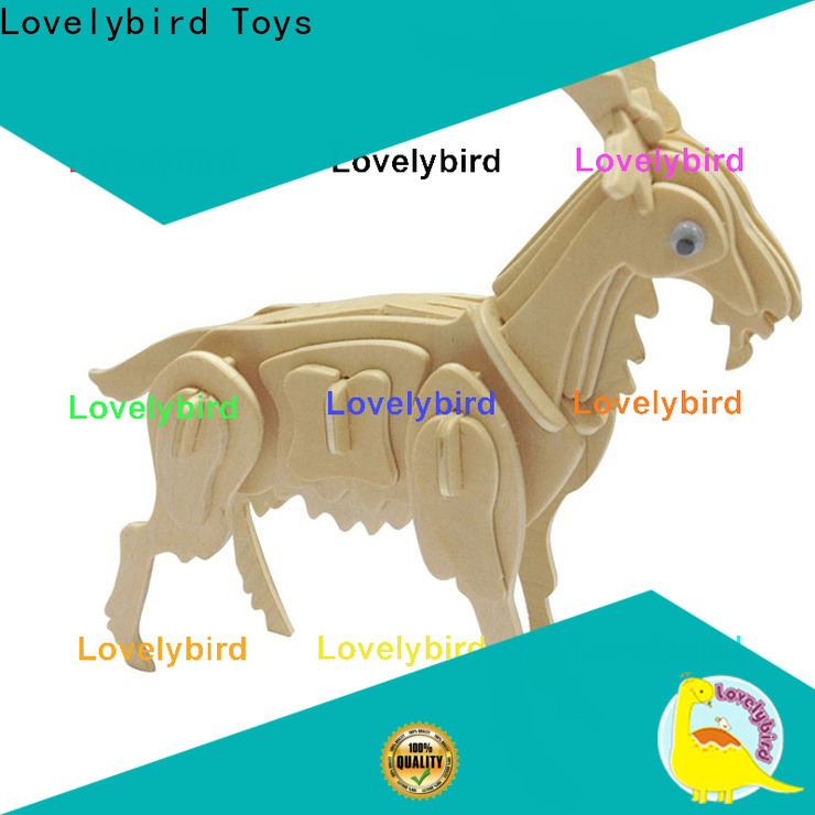 Lovelybird Toys 3d wooden animal puzzle suppliers for kids