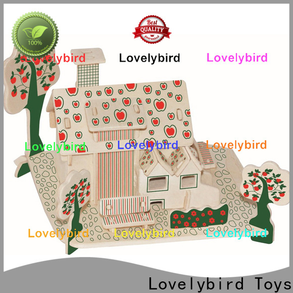 Lovelybird Toys interesting 3d wooden house puzzles manufacturers for business