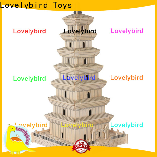 Lovelybird Toys 3d wooden house puzzles company for kids