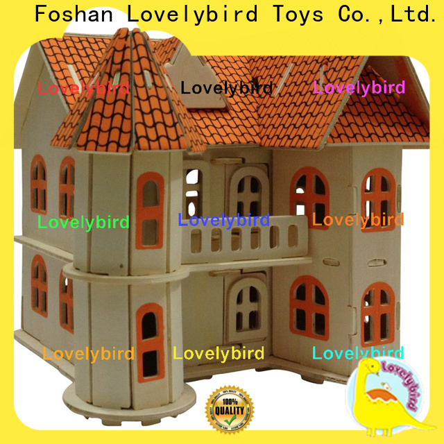 good selling 3d wooden puzzle house supply for adults