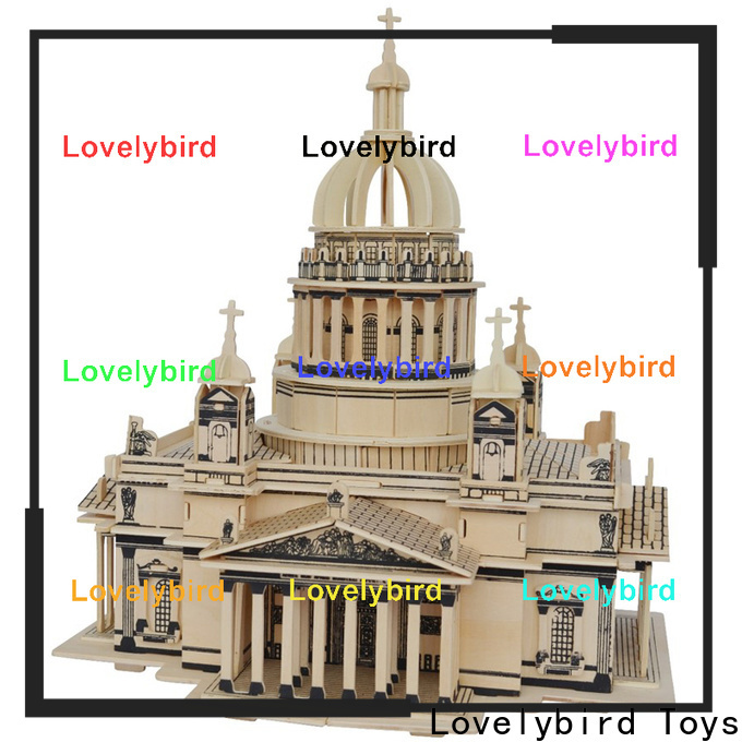 Lovelybird Toys 3d wooden house puzzles manufacturers for kids