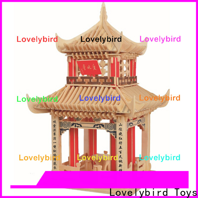 Lovelybird Toys wholesale 3d wooden house puzzles manufacturers for present