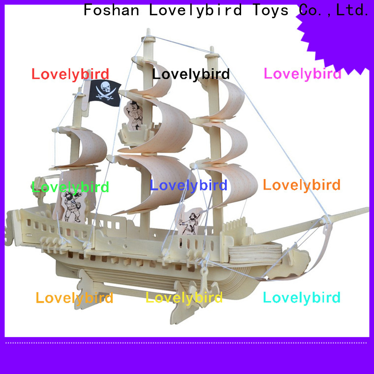 Lovelybird Toys 3d wooden car puzzle factory for present