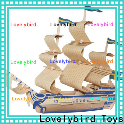 Lovelybird Toys 3d wooden car puzzle suppliers for kids