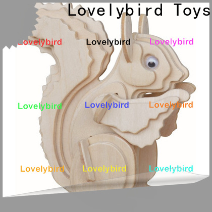 Lovelybird Toys latest 3d wooden puzzle animals factory for entertainment